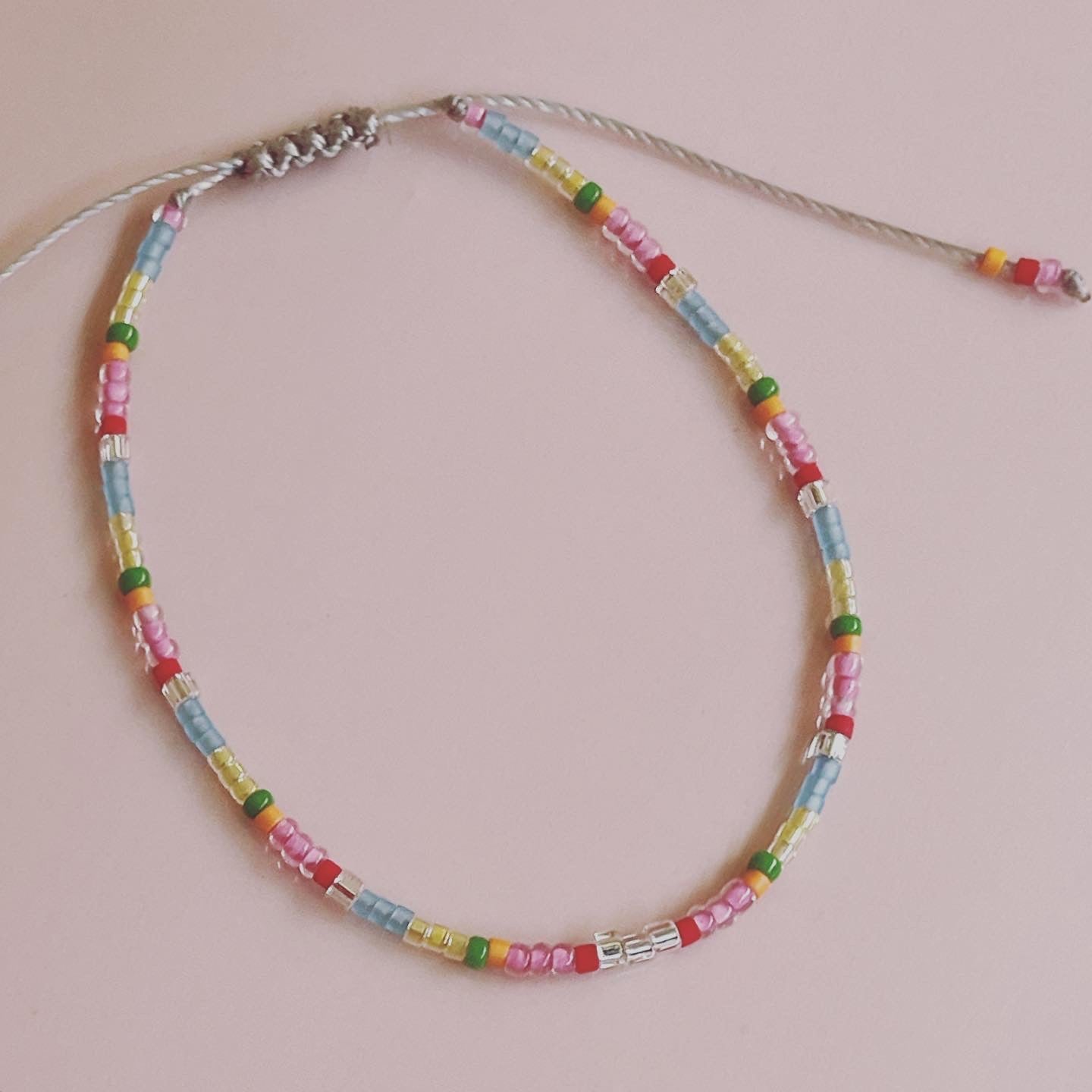 Japanese glass store bead bracelet